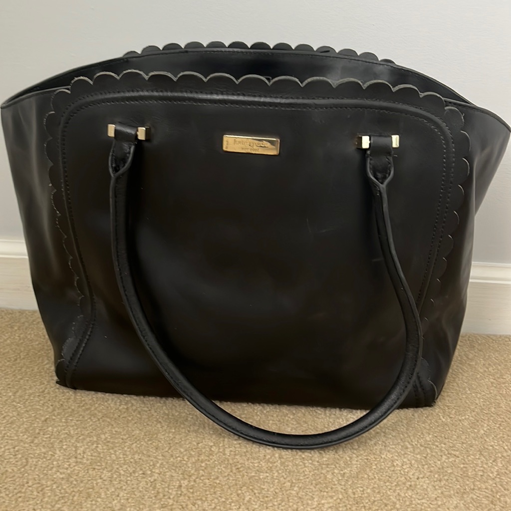 Black Scalloped Kate Spade Purse